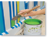 Painting stripes